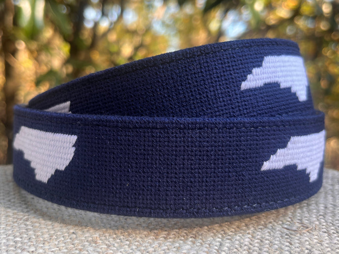 North Carolina Needlepoint Belt - The Tar Heel State