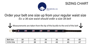 American Flag Needlepoint Belt - USA